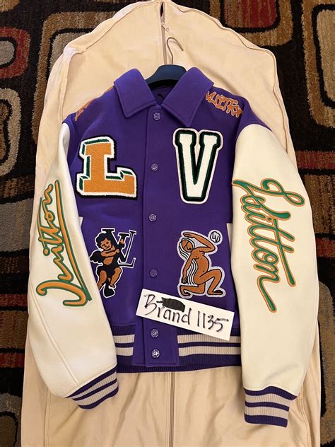 lv purple varsity jacket|louis vuitton monogram varsity jackets.